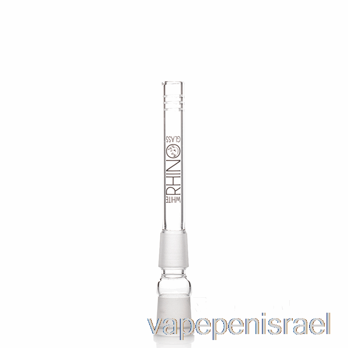 חד פעמי Vape ישראל קרנף לבן 19/19 זכוכית למטה 4.5 אינץ'
